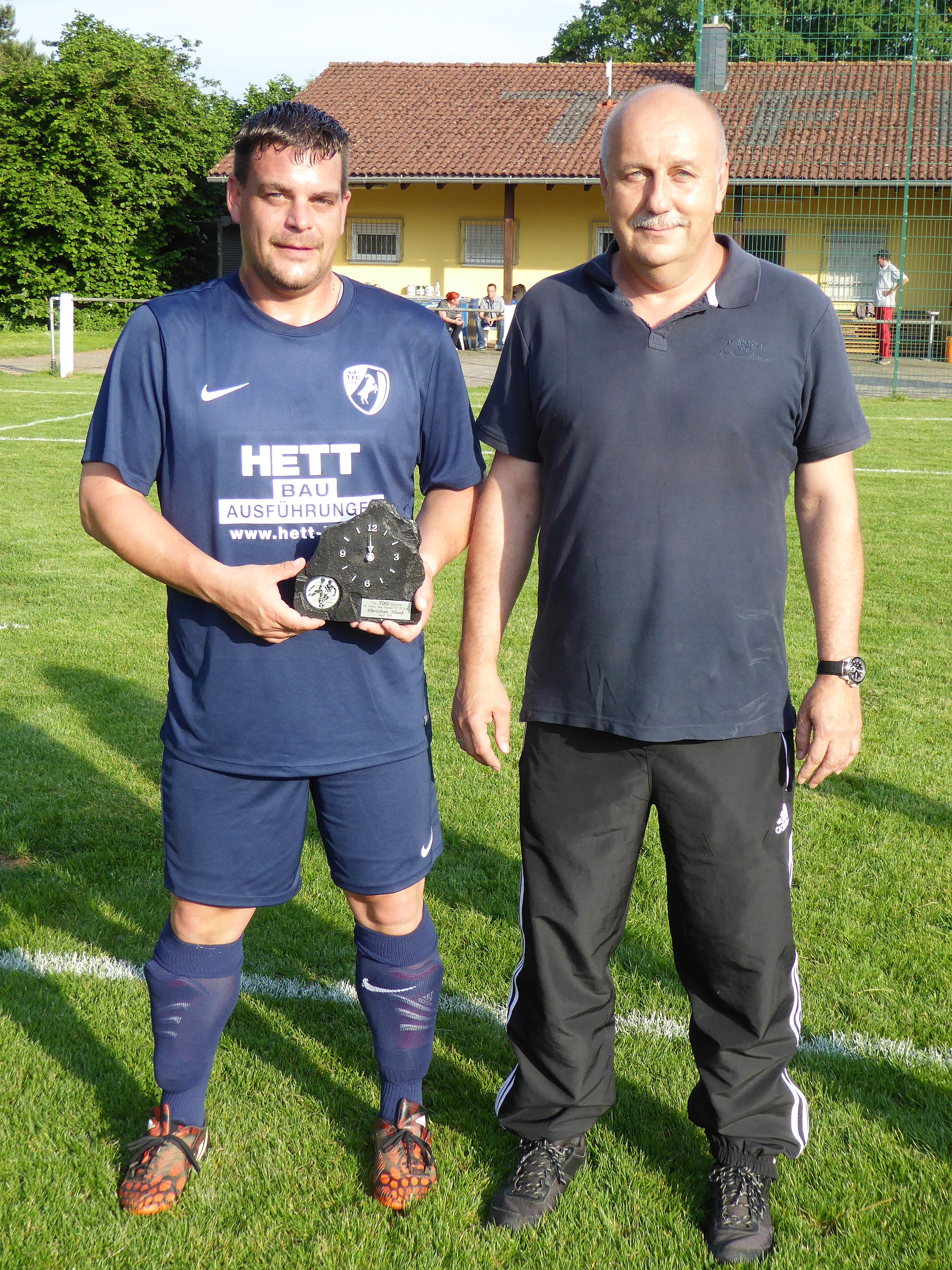 2018.05.25   Ehrung C.Staab   700 Spiele